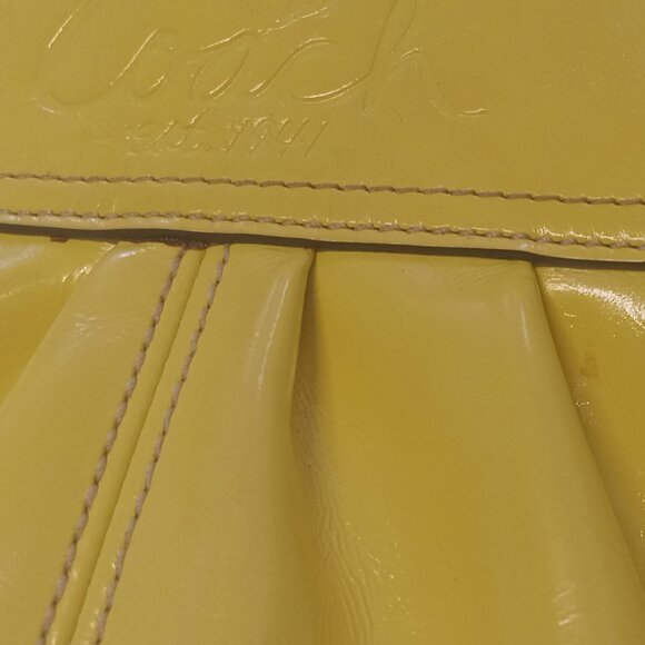 Coach Gallery East West Yellow Tote Turn Key Purse Women's Designer Bag - Picture 11 of 16